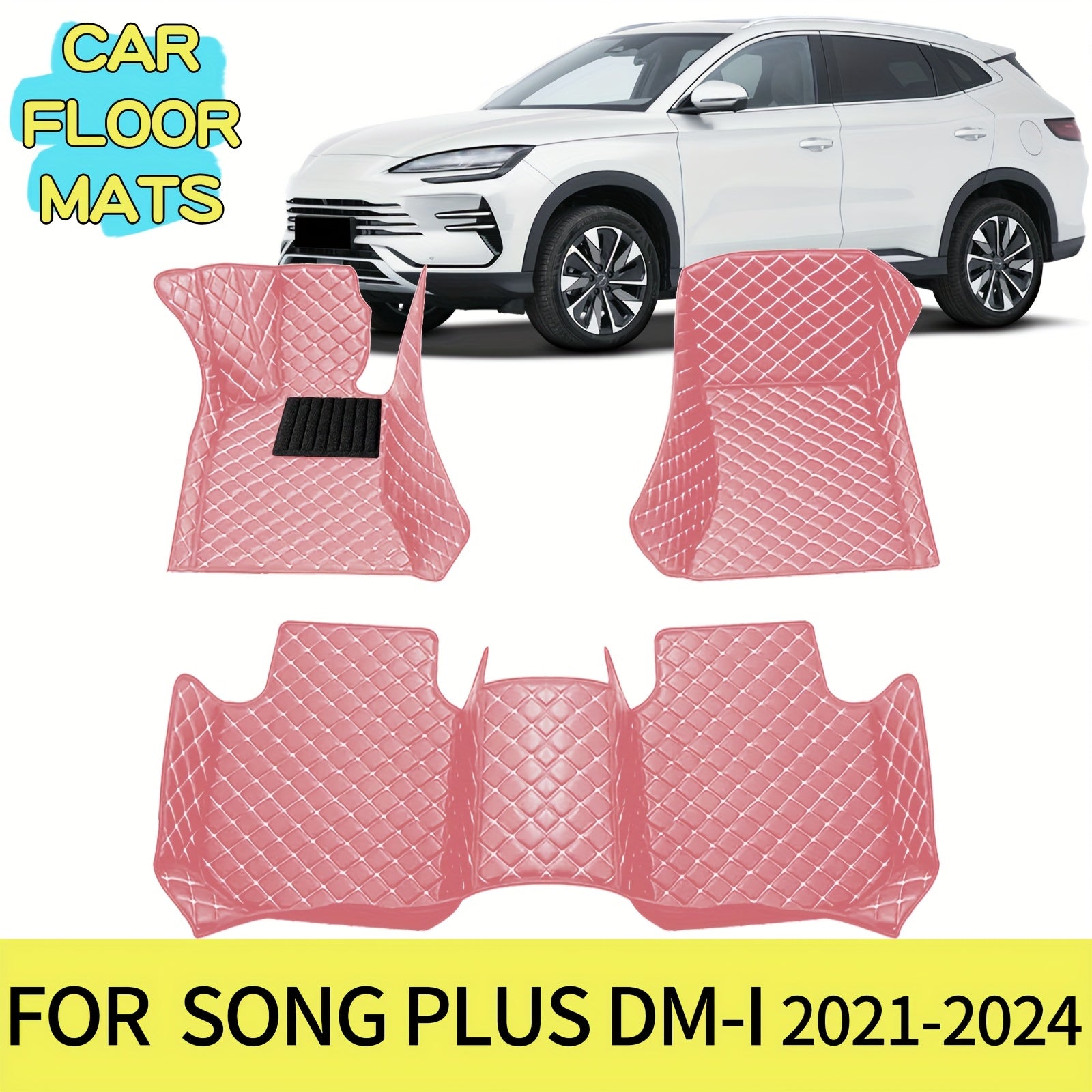 All-Weather Car Floor Mat PU Leather Durable Dirt-Resistant Fit for Sedan