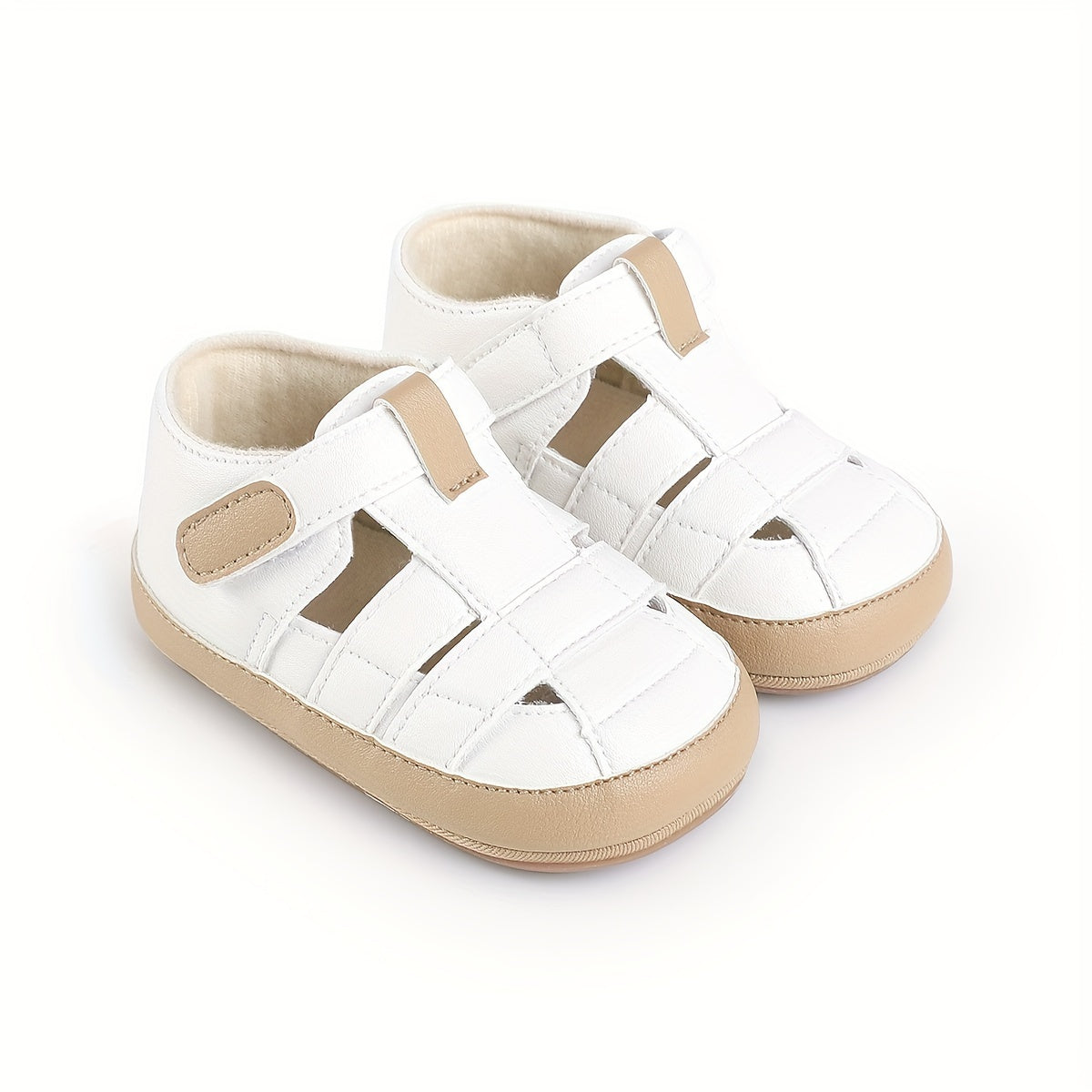 Children's White Toddler Sandals for Summer Anti-Slip Non-Fall Boys Girls 3-12 Months