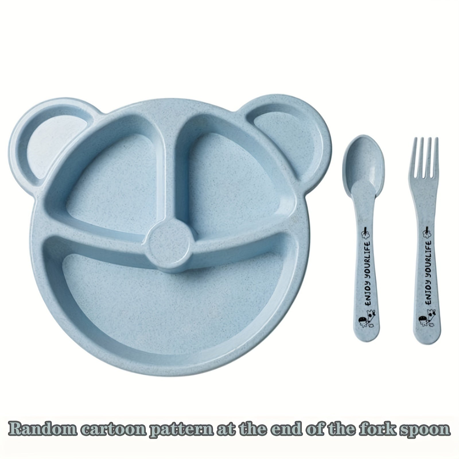 Children's Plastic Plate Set for Kids, Fun and Engaging Tableware, 1 Piece