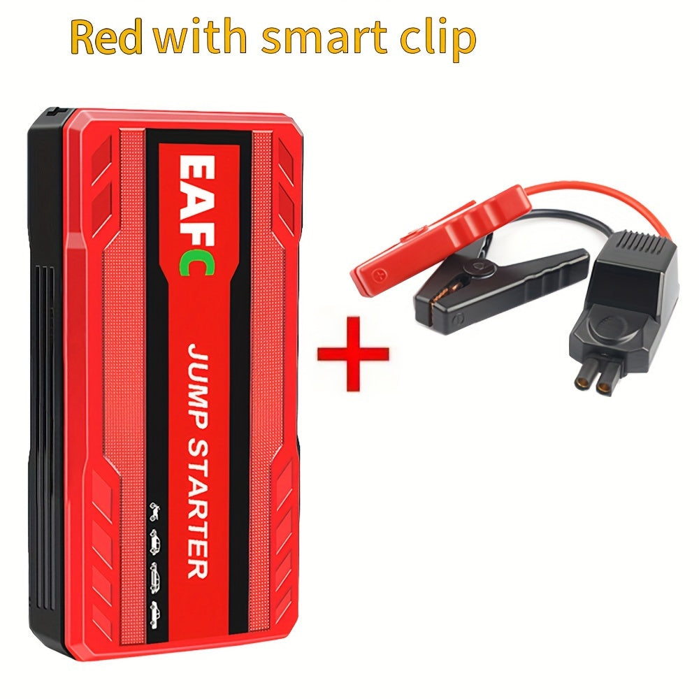 Portable Car Jump Starter with LED Light Supports Gasoline Cars Up to 3.0L