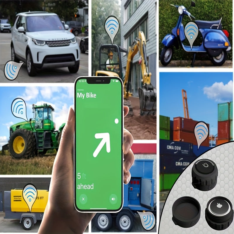 Magnetic Shockproof TPU AirTag Case for Keychains and Bags