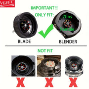 Ninja modellari BN751, BN801, BL450-30, BL456-30, BL454-30, Auto IQ Pro BL685, BL482-30, BL491, BL682-30 va BL642 bilan mos keladigan bir dona qoplama muhr bilan birga 7-finli gear almashtirish blender pichog'ining ikki dona. Ushbu pichoqlar mos keladi