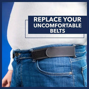 Set of 2 Unisex Elastic Waistbands No-Buckle Stretch Adjustable Nylon Straps