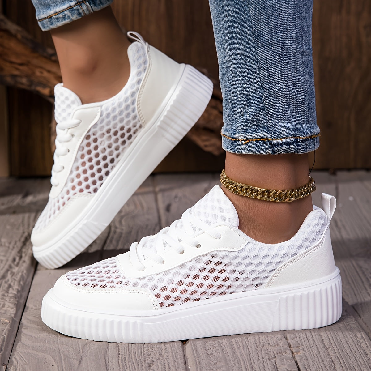 Women’s Breathable Mesh Sneakers Lightweight EVA Slip-On Casual Running Shoes