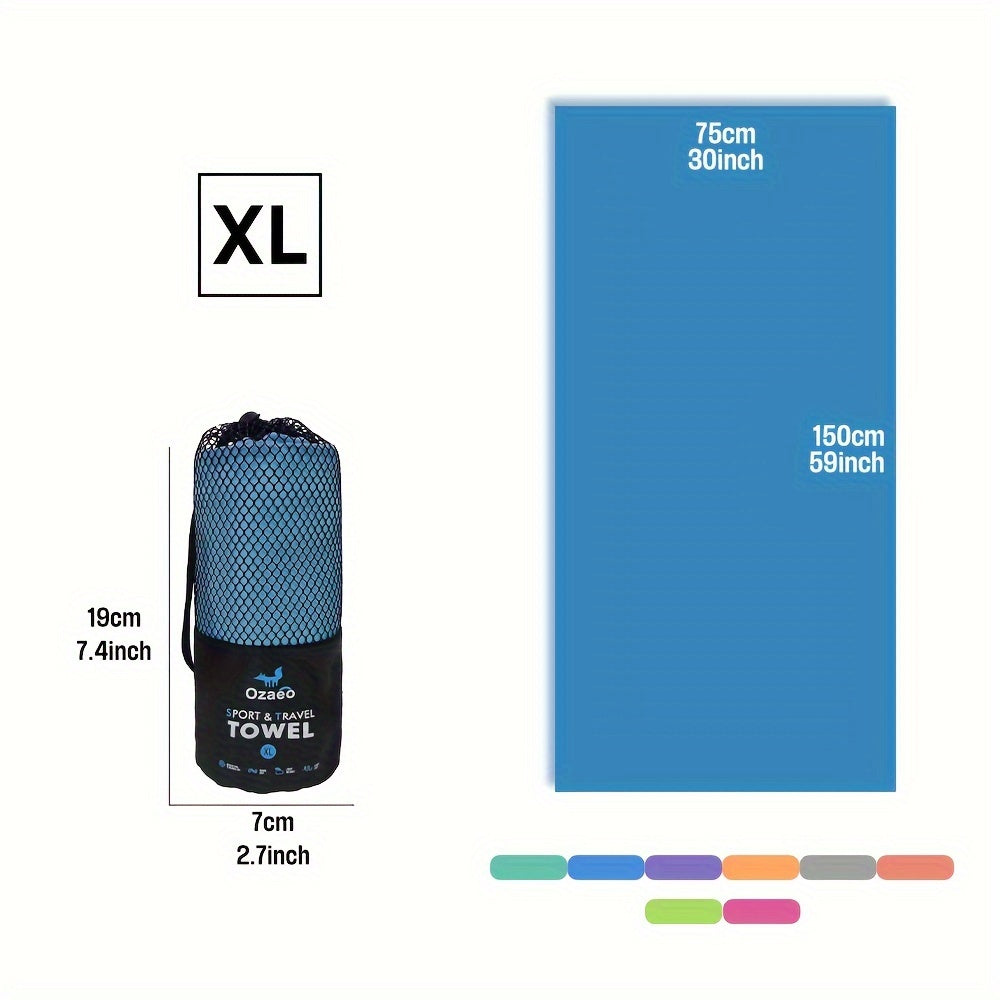 Microfiber Travel Towel Quick Dry Lightweight Sports Beach Hiking Yoga Golf Pickleball