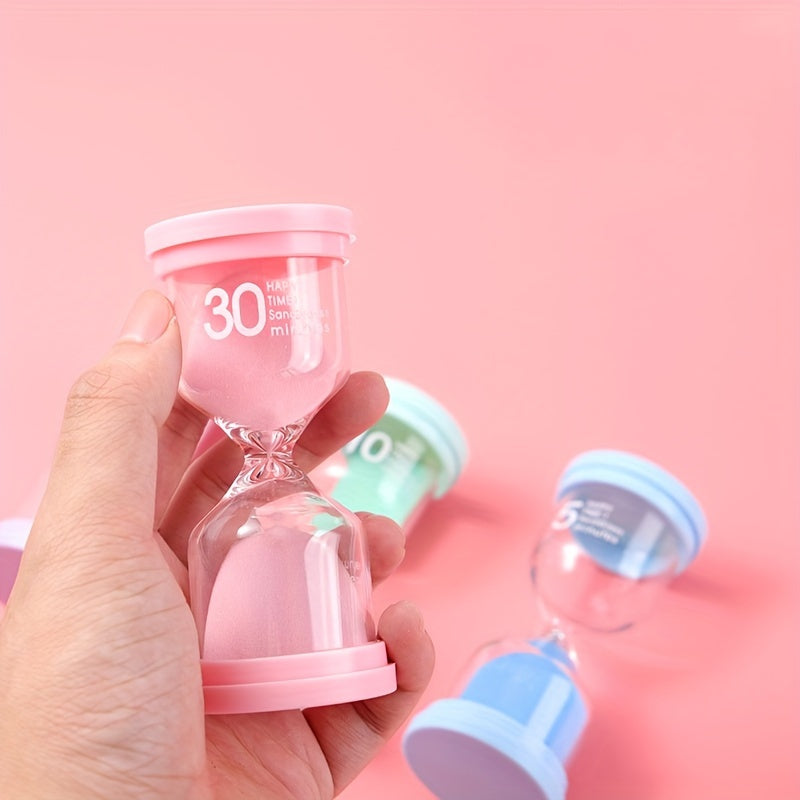 Vibrant Glass Sand Timer Set 5-30 Minutes for Games Classroom Home Office Decor