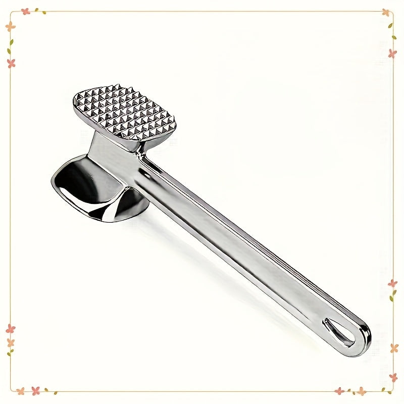 Stainless Steel Meat Tenderizer Hammer for Home Use Dual-Sided Beating Tool