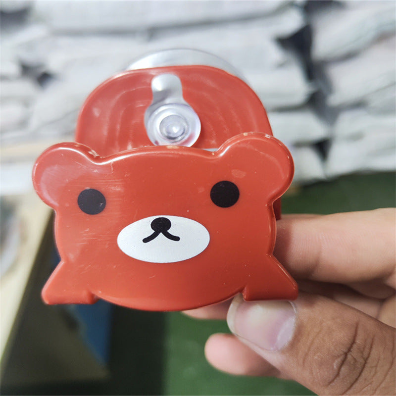 Suction Cup Storage Rack with Cartoon Animal Designs for Kitchen Bathroom Organization