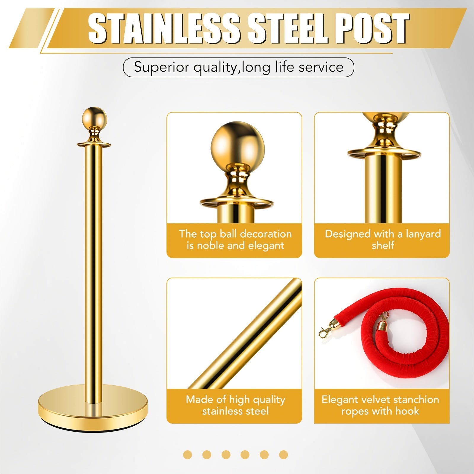 Partiyalar uchun olomonni nazorat qilish uchun bo'sh asosli Qizil Velvet Rope va Xavfsizlik To'siq to'plami.