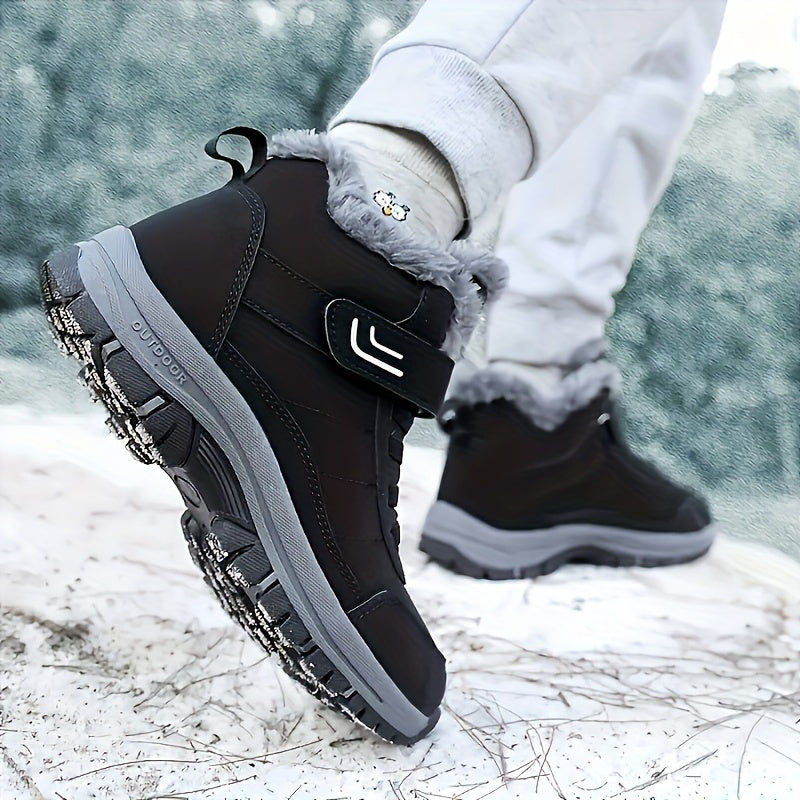 Women's Elderly Thickened Winter Snow Boots Waterproof Outdoor Mountaineering Shoes