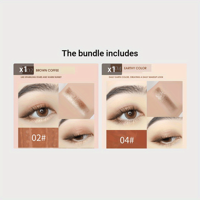 Ikki tomonlama porloq ko'zoynak qalamchalari, dog'ga chidamli, porloq yer tonlari