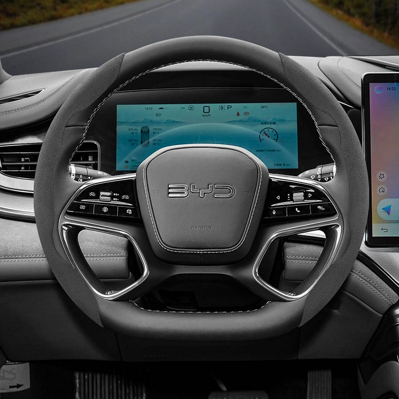 Winter Fleece Anti-Slip Steering Wheel Cover, Adjustable, 2 or 3 Pcs Set