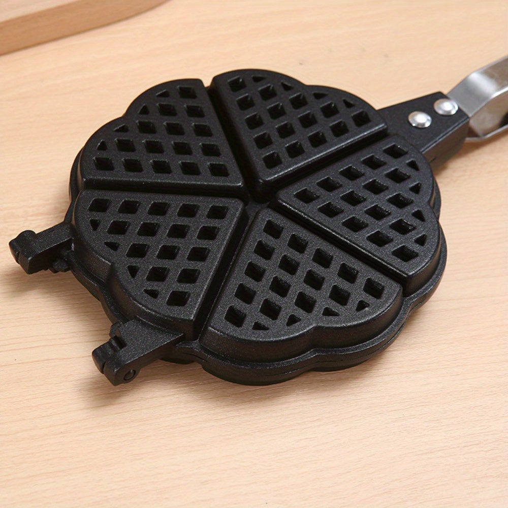 Uy uchun mo'ljallangan, ikki tomonlama panjara bilan ajraladigan tashqi alüminiy vafli tayyorlagich.