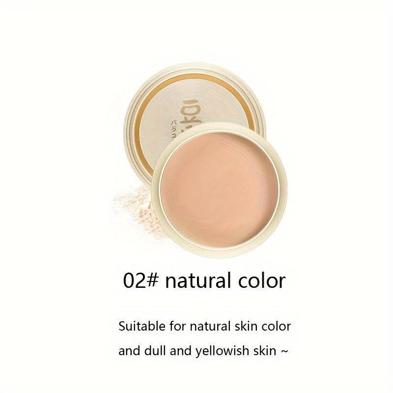 Polvo de acabado translúcido en compacto para ocultar contornear a prueba de agua control de grasa