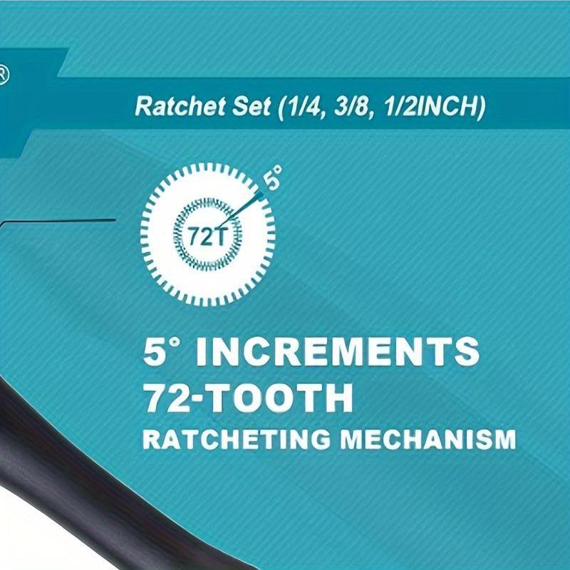 Universal kompozit vintli kalitlar to'plami 1/4 3/8 1/2 dyuymli uzatma 3 ta