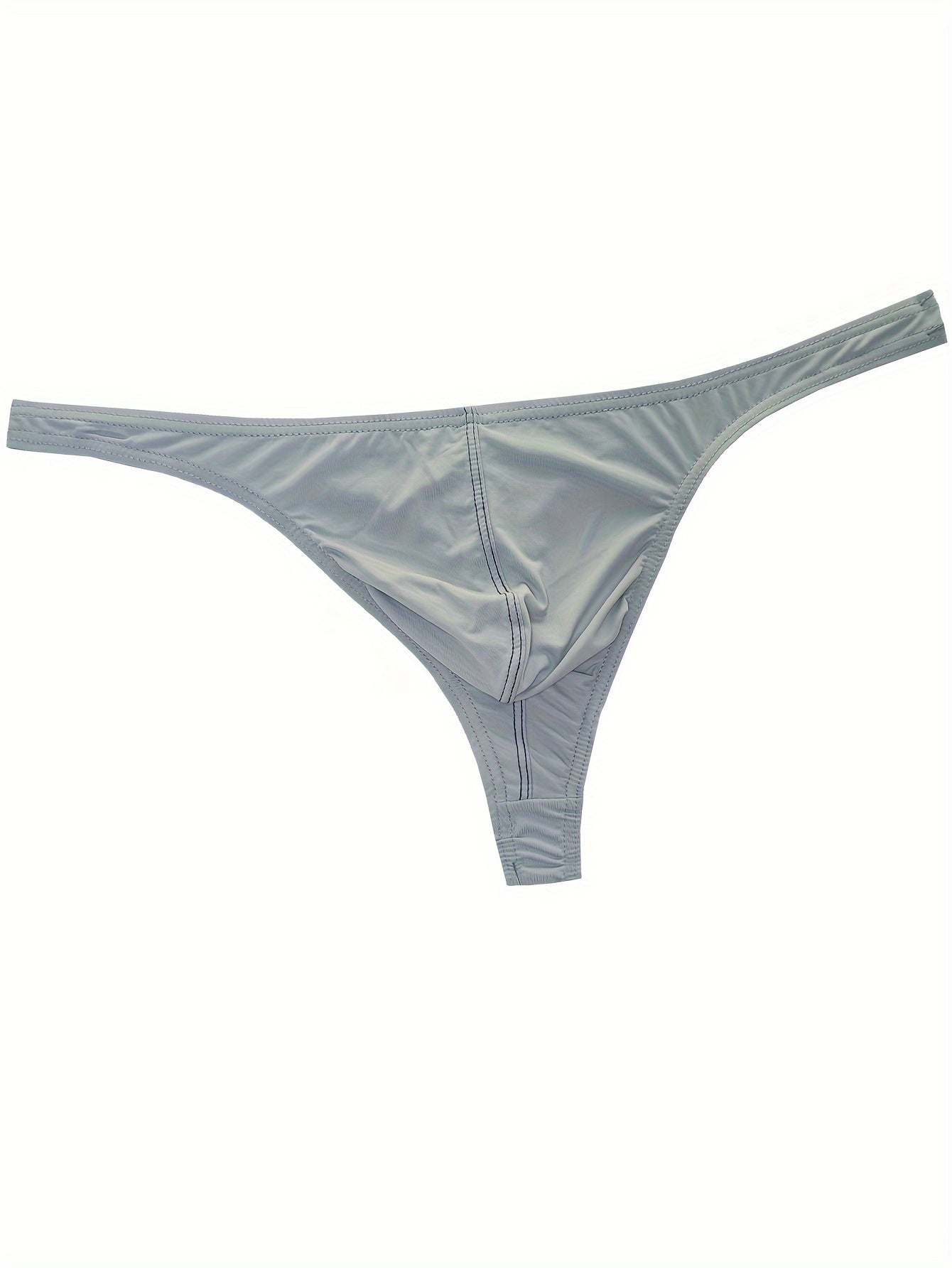 Men's Ultra-Thin Low Waist Ice Silk Underwear for Summer Sports and Casual