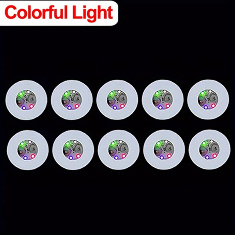 10pcs Luminous Silicone Coaster Set for Bar Night Light Glow Cup Mats