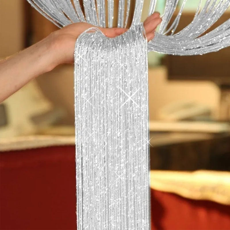 Sparkle Tassel Curtain String Room Divider for Door and Window Decoration