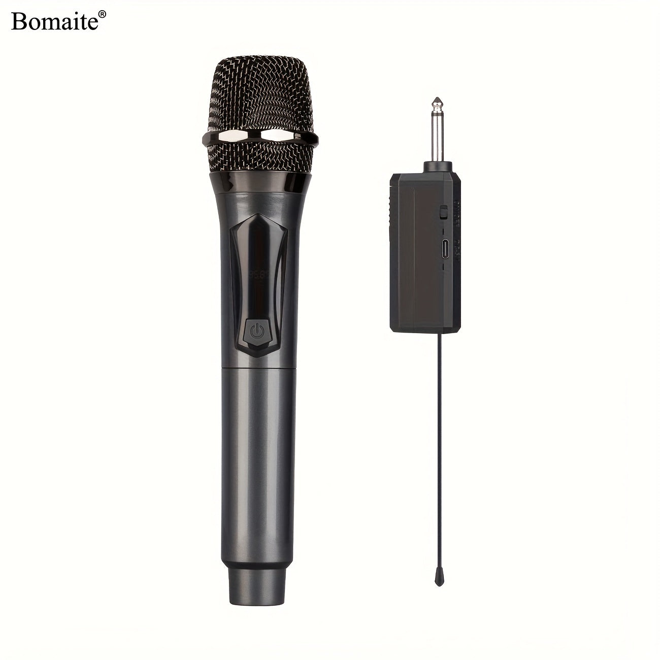Wireless Handheld Microphone System Rechargeable Karaoke Mic with USB Charging for Events