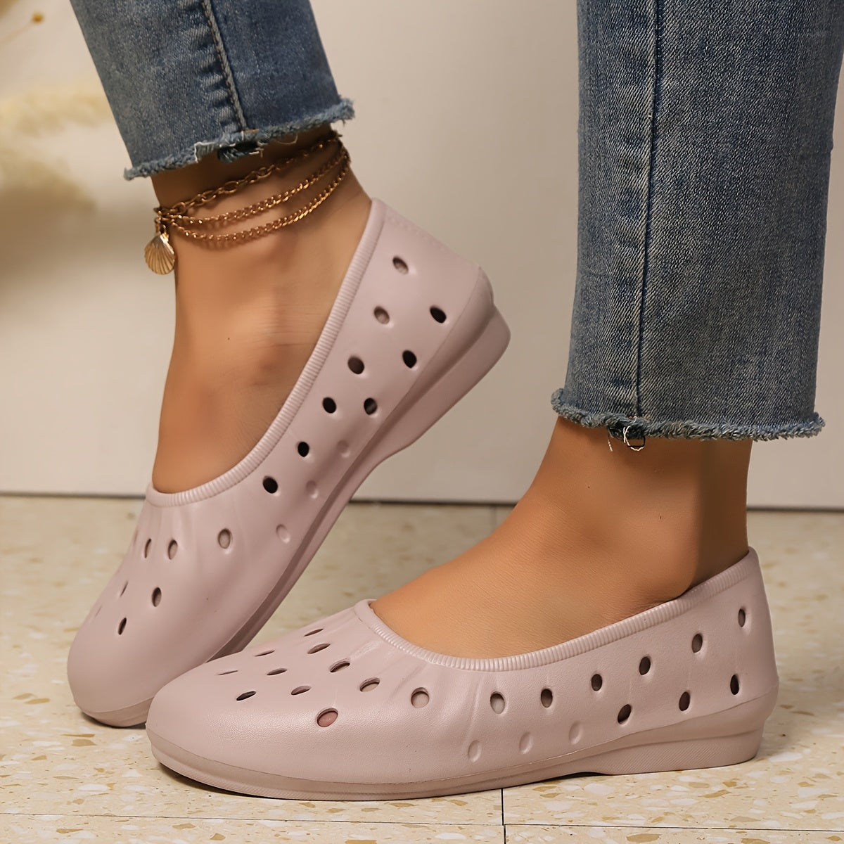 Zapatos casuales ligeros y transpirables para mujer en EVA, slip-on para caminar al aire libre