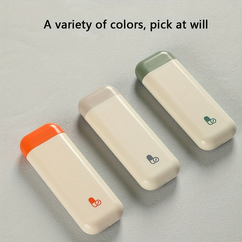 Travel Plastic Pill Organizer with 3 Compartments for Tablets and Travel Storage