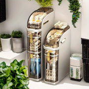 Plastic Storage Cabinet with Window Waterproof Flip Top for Bathroom Kitchen Living Room Office