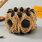 Women’s Boho Bracelet with Artificial Crystals Elegant Bohemian Jewelry for Daily Wear