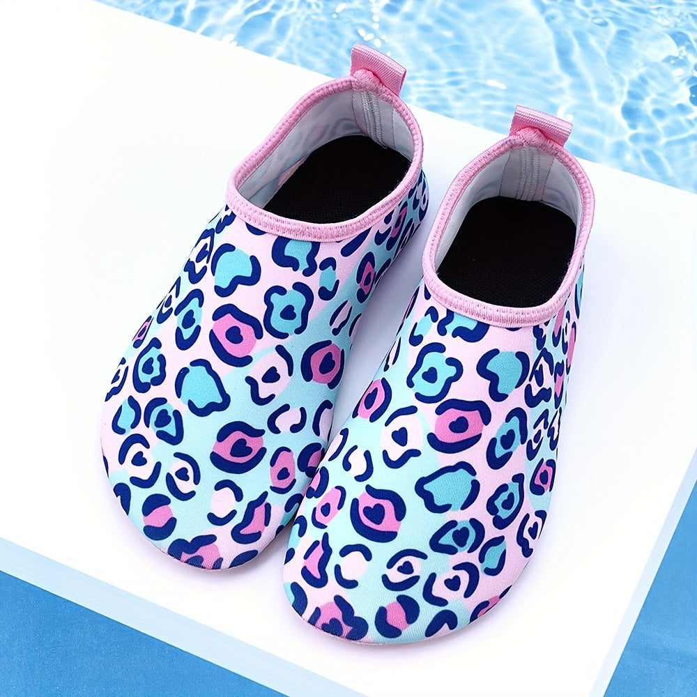 Детские водные тапочки легкие с мультяшным дизайном, легко надеваются для пляжа и водных развлечений