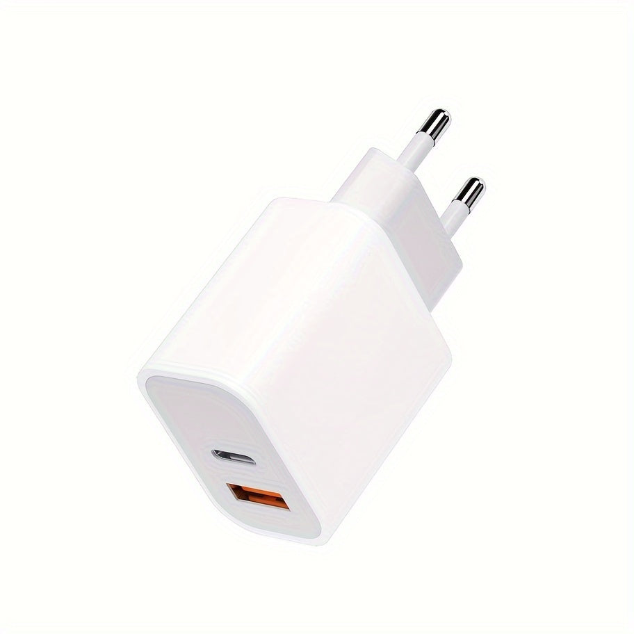 Sayohat uchun adapter USB Type-C devor zaryadkali Evropacha rozetka 220V iPhone 15 uchun
