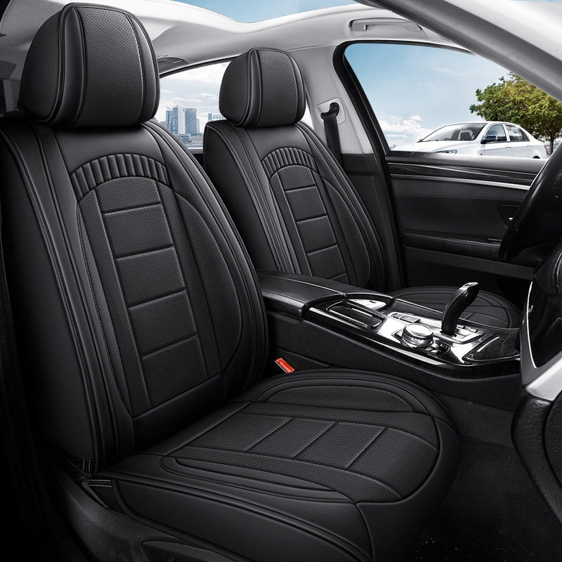 Car Seat Cover Waterproof Full Coverage Leather Auto Seat Mat for All Seasons
