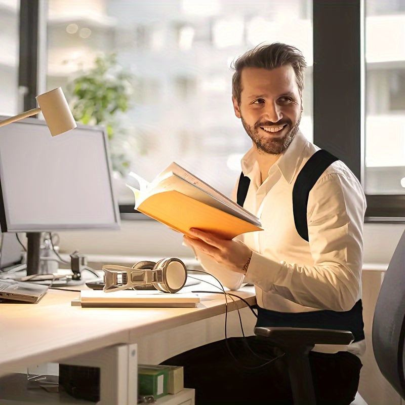 Cinturón de soporte lumbar magnético para hombres y mujeres, tamaño grande, ajustable, corsé para la parte baja y superior de la espalda