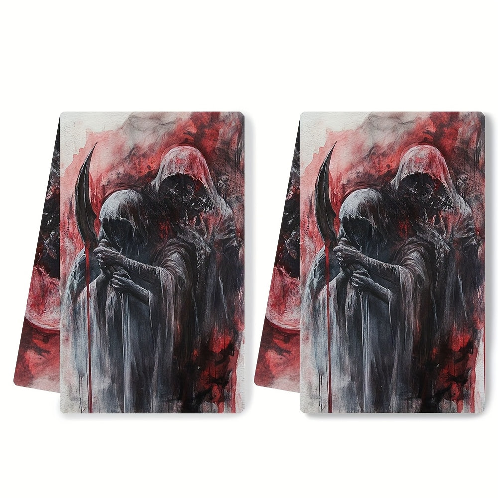 Получите 2 ультрамягких кухонных полотенца в дизайне "Слaughter Tarotesque Dark". Эти высокоабсорбирующие кухонные полотенца идеально подходят для праздничного декора. Машинная стирка, размер 16x24 дюйма. Номер товара 2KYSYS1218653.