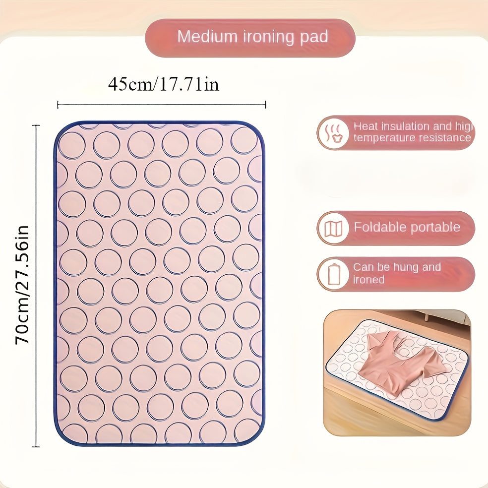 Portable Polyester Folding Ironing Mat Waterproof Heat-Resistant for Travel Home Use