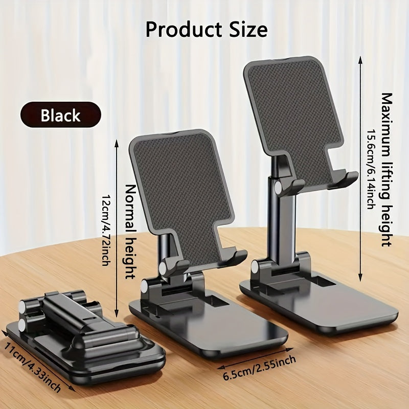 Adjustable Foldable Phone Stand for 10.16-20.32cm Devices with Height and Angle Adjustment