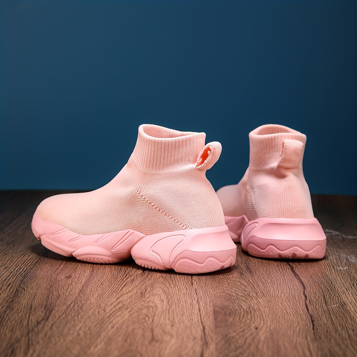 Women's Pink Slip-On Sneakers Casual Comfortable All-Season Walking Shoes