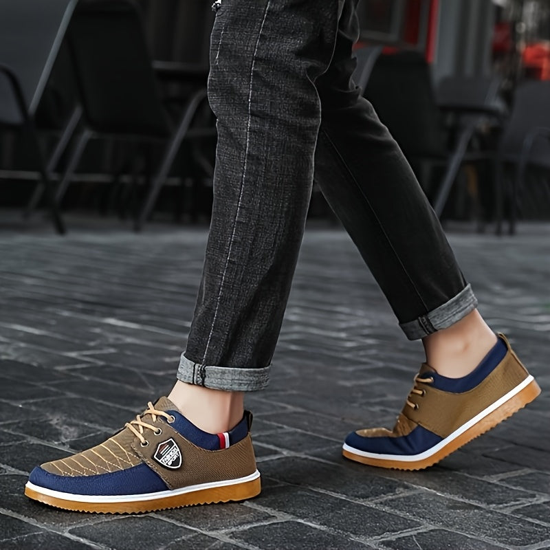 Women's Casual Lace-Up Sneakers Breathable Fabric Rubber Sole