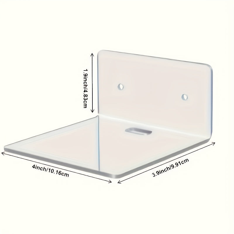 Pack de 3 estantes flotantes de acrílico pequeño para pared, exhibición de plantas y juguetes