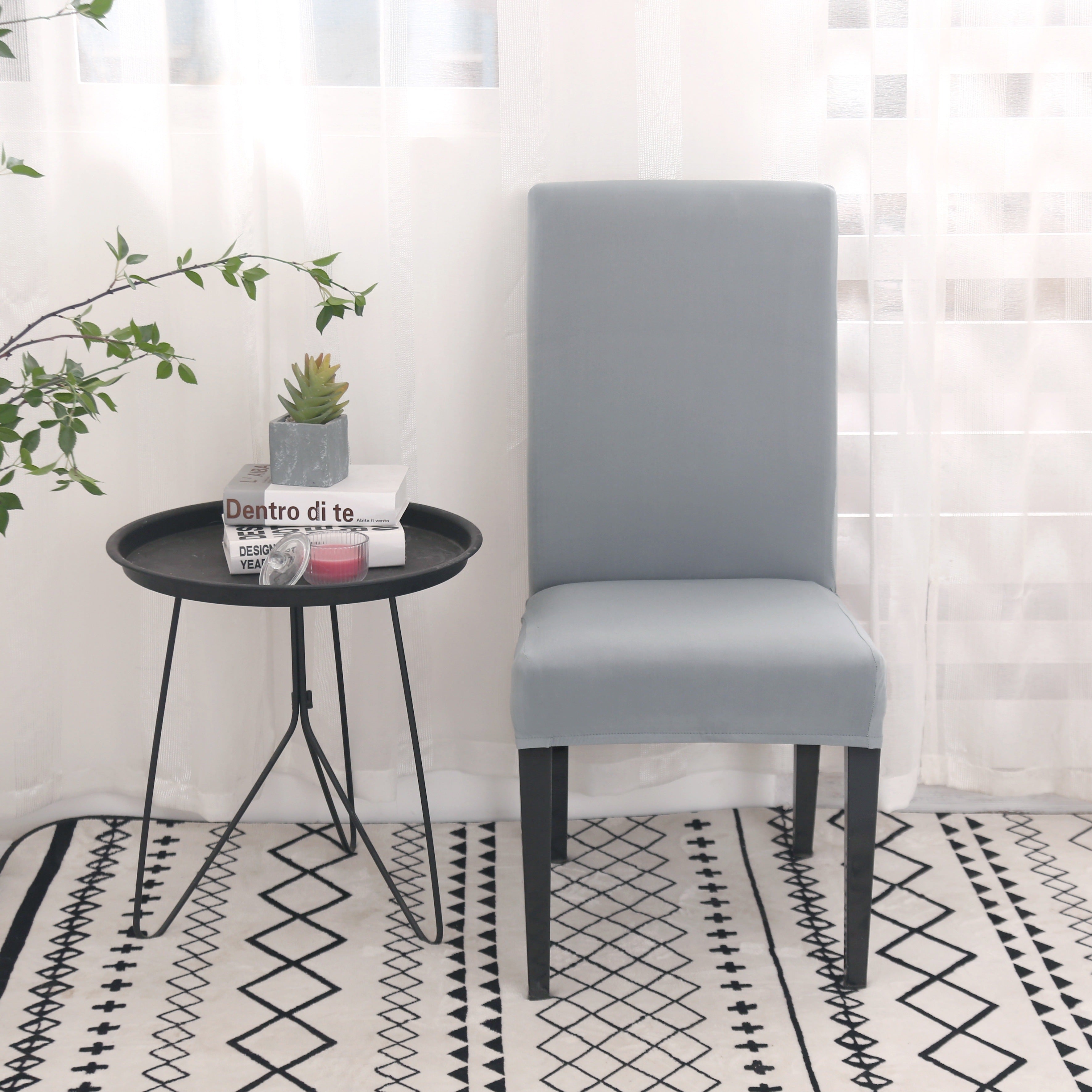 Stretchable Dining Chair Covers Removable Washable Seat Protectors Set of 4