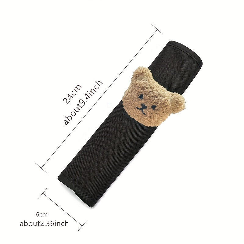 Car Seat Belt Shoulder Pads Kids Cartoon Decoration Set