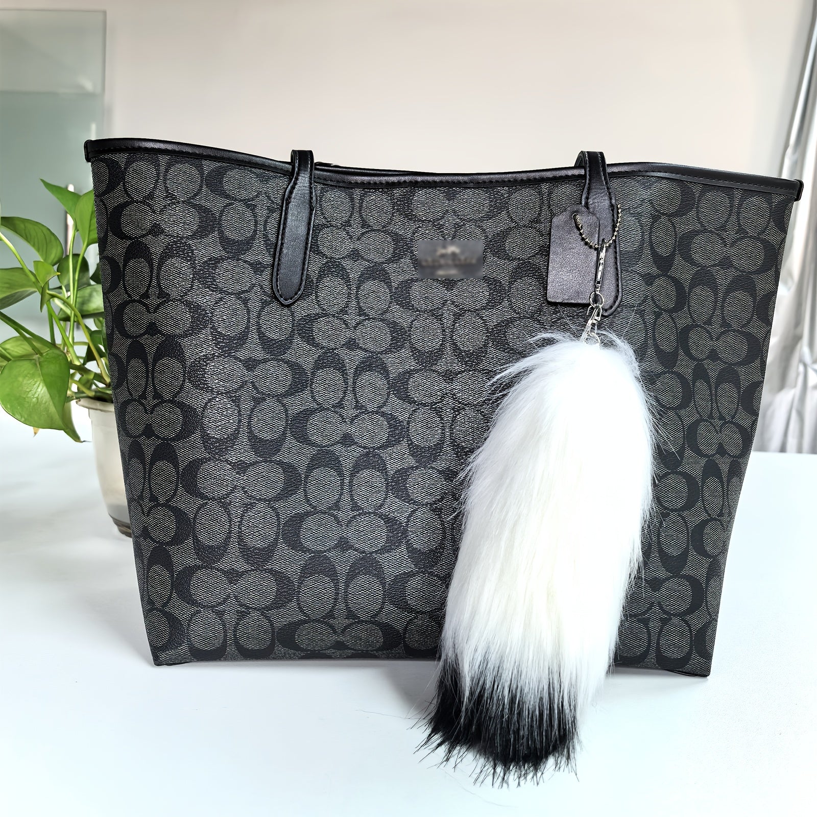 Yumshoq Plush Chic Foxqul Kalit zanjiri - Sumkalar va Telefonlar uchun Qiziqarli Hayvon Charm, Lobster Klipsi bilan to'liq, Ayollar uchun Ideal Sovg'a