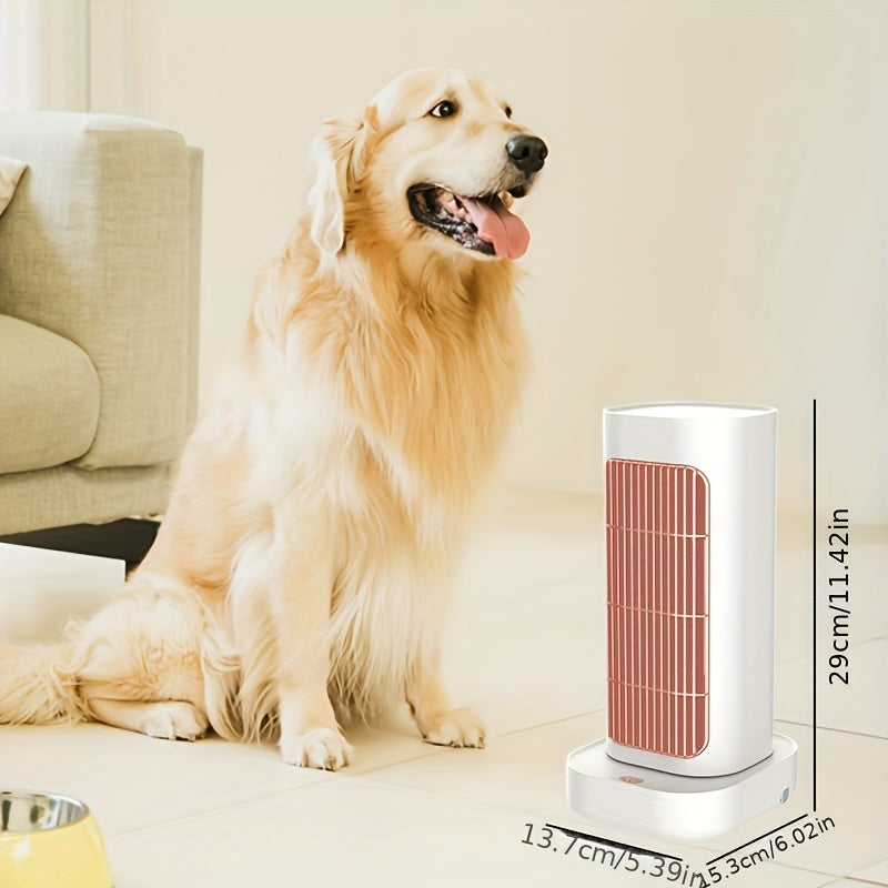 Portable Ceramic Space Heater 1300W with Oscillation Thermostat Safety