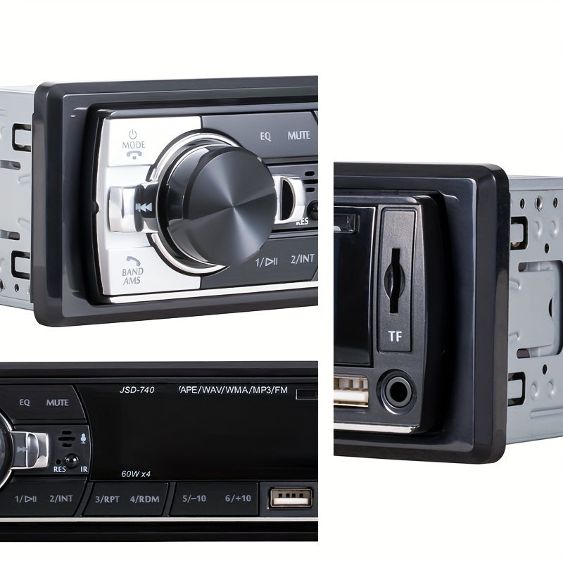 1 DIN Car Stereo with Wireless Remote 60W x 4 FM AUX USB TF Support