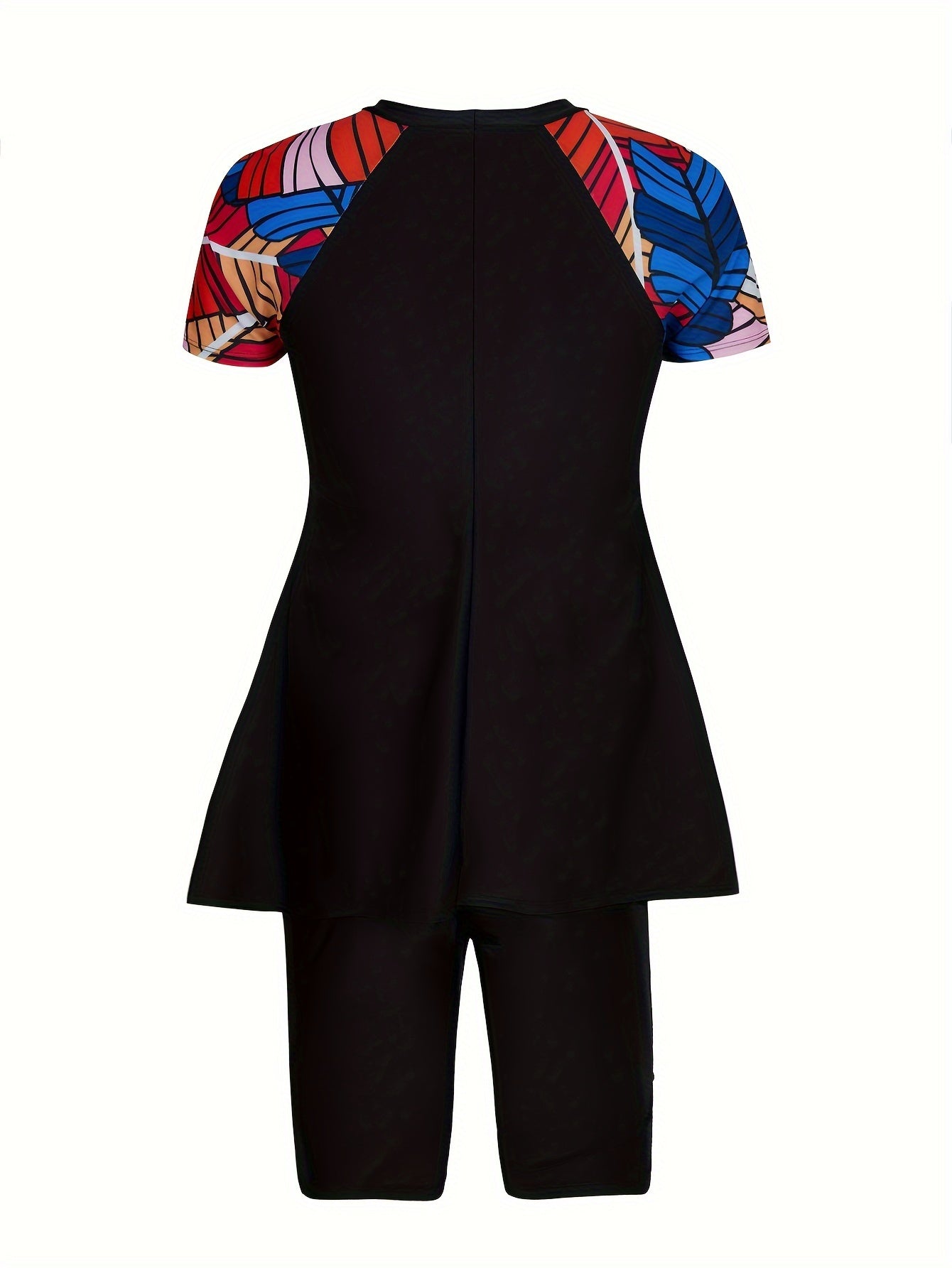 Women's Large Size Sports Tankini Set with Removable Padding Quick Dry Fabric