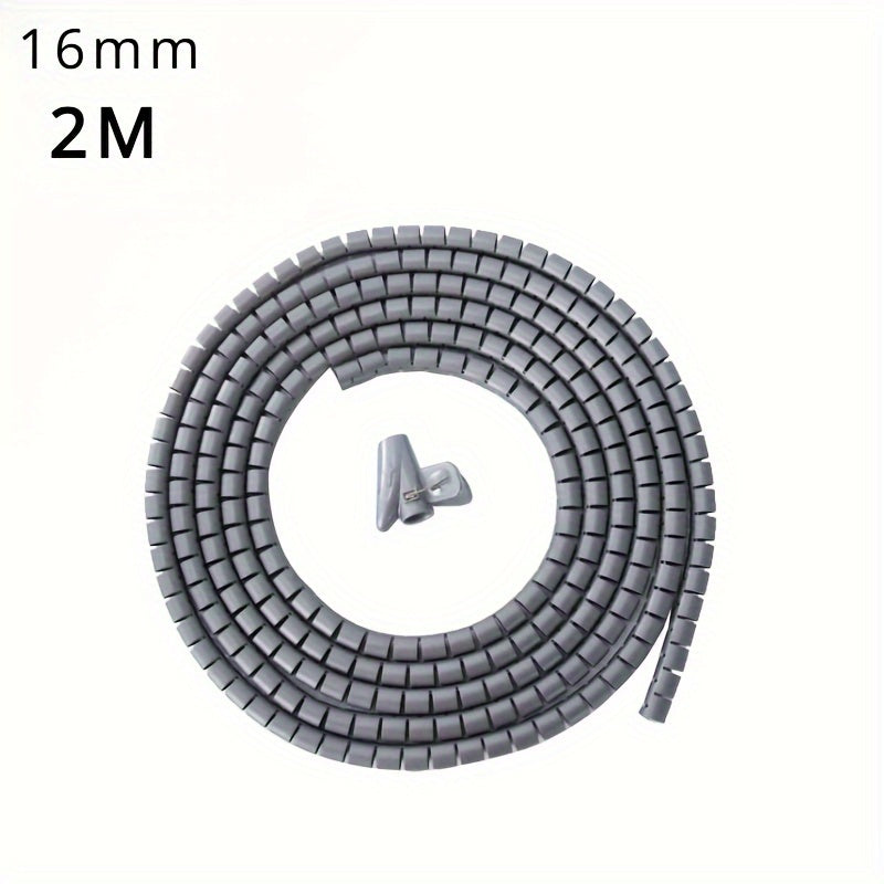 Flexible Spiral Cable Wire Protector for Computer Cords 16/10mm Organizer