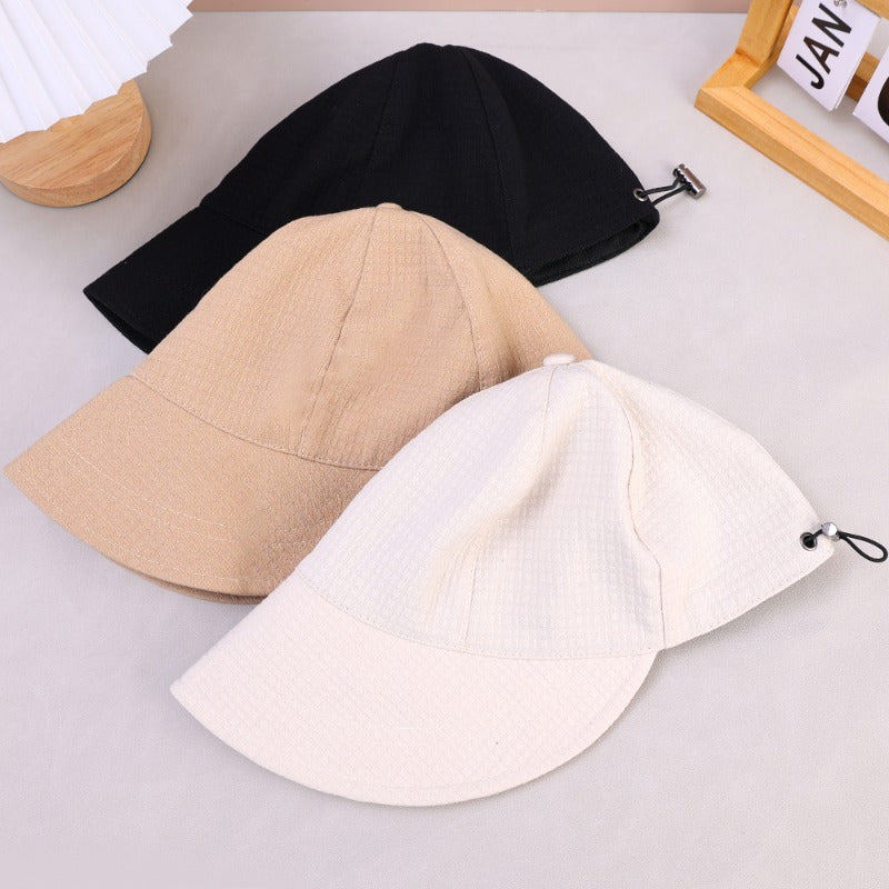 Ayollar uchun Waffle Bucket Hat sozlanadigan keng qirrali quyoshdan himoyalovchi nafas oladigan polyester