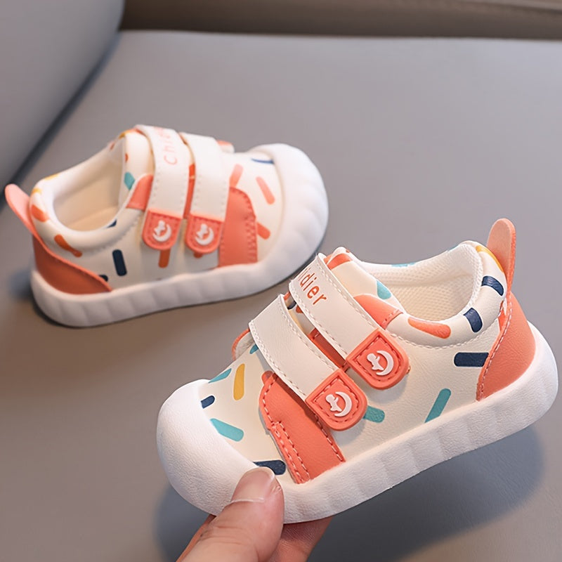 Zapatillas de lona de bebé para niños y niñas, microfibra, cuero sintético, antideslizantes, para interior y exterior, primavera y otoño