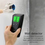 Battery-Powered Stud Finder with LCD Display for Wood Metal and AC Wires