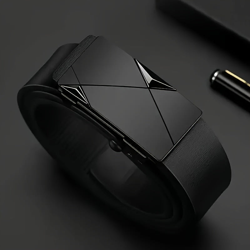 Men's Automatic PU Leather Belt for Casual and Formal Wear