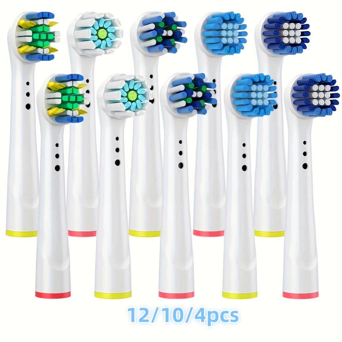 Juego de cabezales de cepillo de dientes de repuesto para cepillos de dientes eléctricos 4 12 16 20