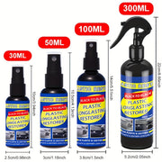 Car Plastic Restorer Exterior Rubber and Plastic Care Deep Cleaning Shine 30ML 50ML 100ML 300ML